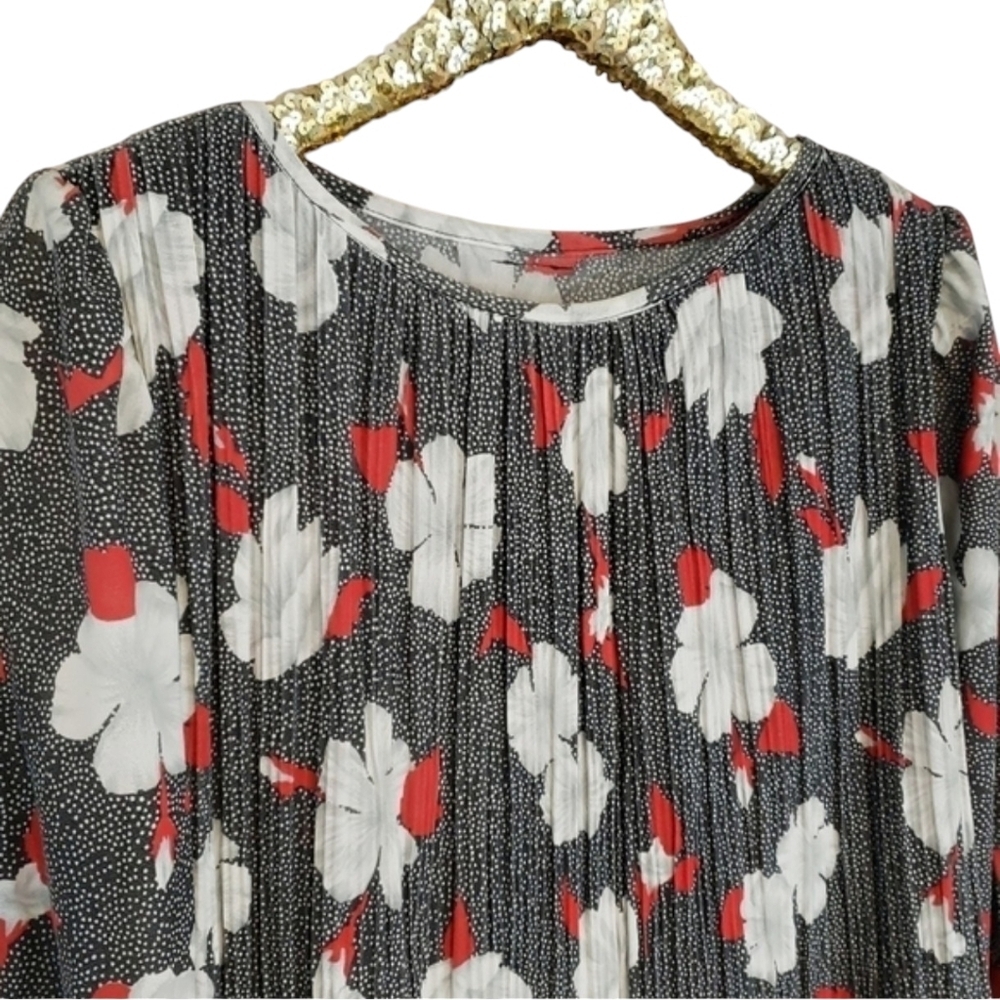 Vintage 80s 90s Womens Grannycore Floral Tiered Midi Dress Plus Size Feminine - Picture 2 of 5